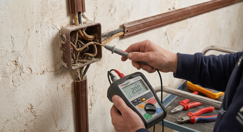 Réparation et dépannage de réseaux électriques anciens sous baguettes ou encastrés à Cavaillon : intervention technique pour identifier les défauts d'isolement et restaurer la continuité du service électrique